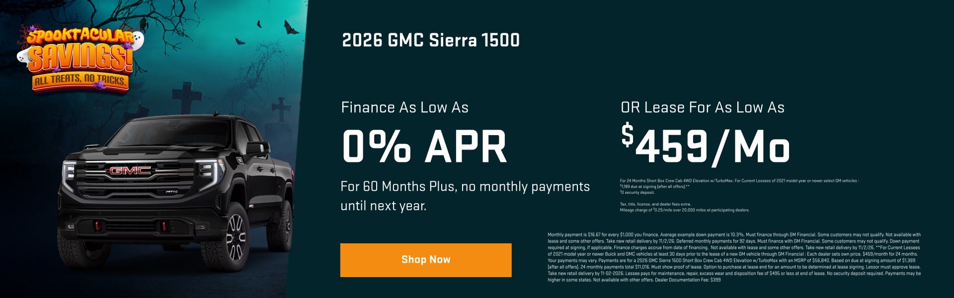 October Special Offer - Sierra 1500