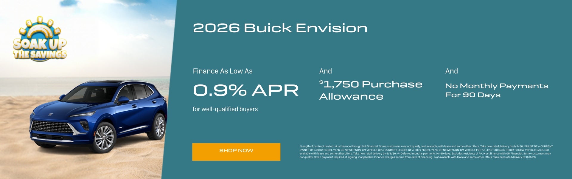 2026 Buick Envision Special Deal