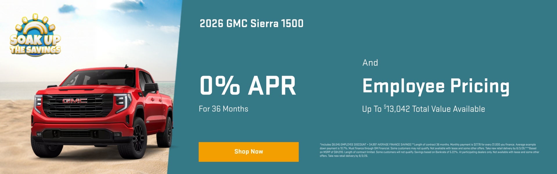 2026 GMC Sierra 1500 Special Deal