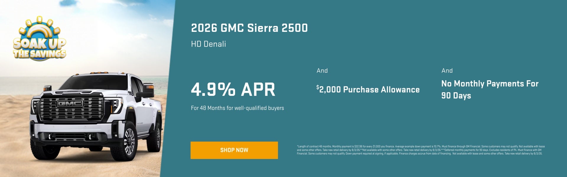 2026 GMC Sierra 2500 Special Deal