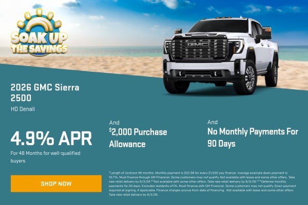 2026 GMC Sierra 2500 Special Deal