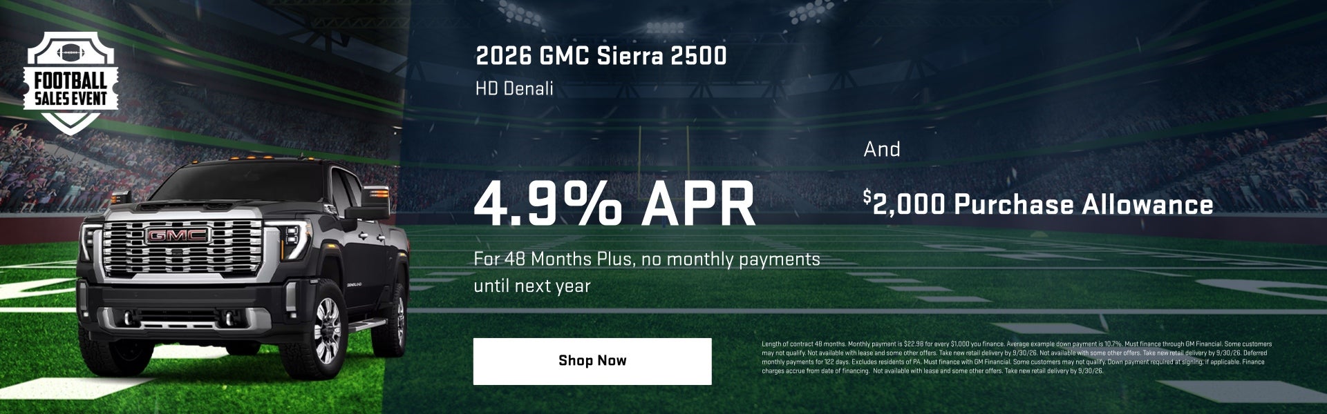 September 2026 Specials